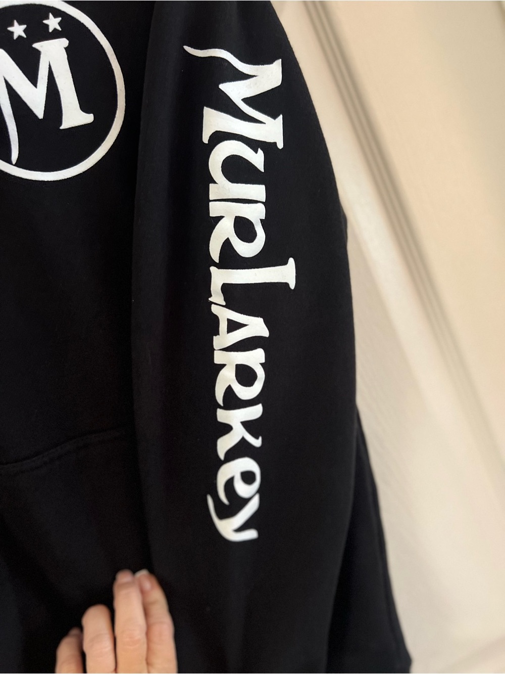Murlarkey Logo Hoodie Independent Trading Company Black Pullover Size small - Picture 6 of 11
